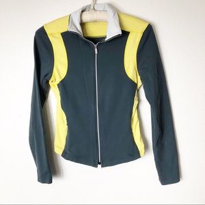 Bebe Yellow and Grey Sports Jacket  M
